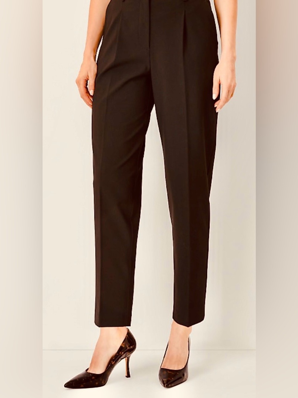 NWT~Ann Taylor High Rise Belted Ankle Trousers
